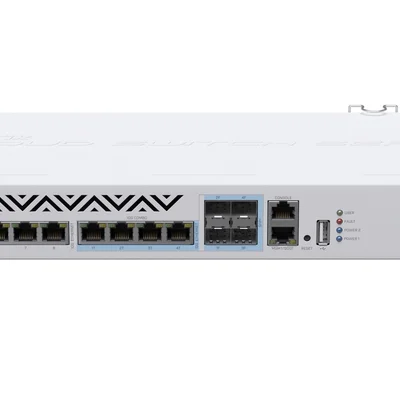 Комутатор MikroTik CRS312-4C+8XG-RM (8xGE PoE, 4xCombo, USB, 1хRJ45)