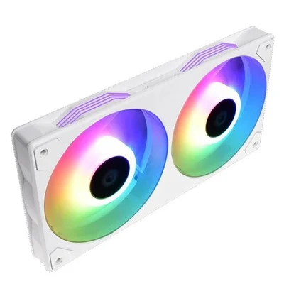 Вентилятор ID-Cooling Icefan 240 ARGB Snow, 245x125x27мм, 3-pin, 4-pin PWM, білий
