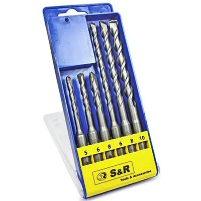 Набір бурів S&R SDS-Plus Meister (210241006) 6шт