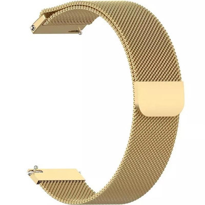 Ремінець BeCover Milanese Style для Xiaomi Amazfit Bip (20mm) Lite/Bip S Lite/GTR 42mm/GTS/TicWatch S2/TicWatch E/GTS 3/GTS 2 mini Gold (707682)