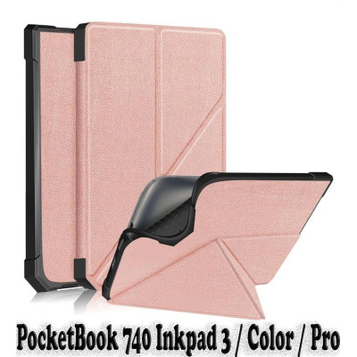 Чохол-книжка BeCover Ultra Slim Origami для PocketBook 740 Inkpad 3/Color/Pro Rose Gold (707456)