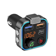 FM-трансмітер Grand-X 99GRX Hands Free, Bluetooth V5.0, 2USB, QC3.0, PD