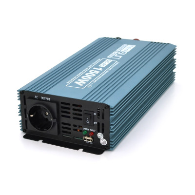 Інвертор напруги Mexxsun MXS-1500, 12V/220V, 1500W (MXS-1500-12M/29229)