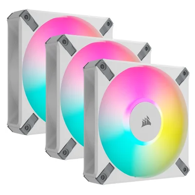 Вентилятор Corsair AF120 RGB Elite White Triple Pack (CO-9050158-WW)