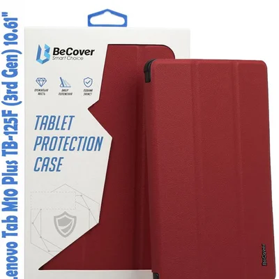 Чохол-книжка BeCover Smart для Lenovo Tab M10 Plus TB-125F (3rd Gen)/K10 Pro TB-226 10.61" Red Wine (708307)
