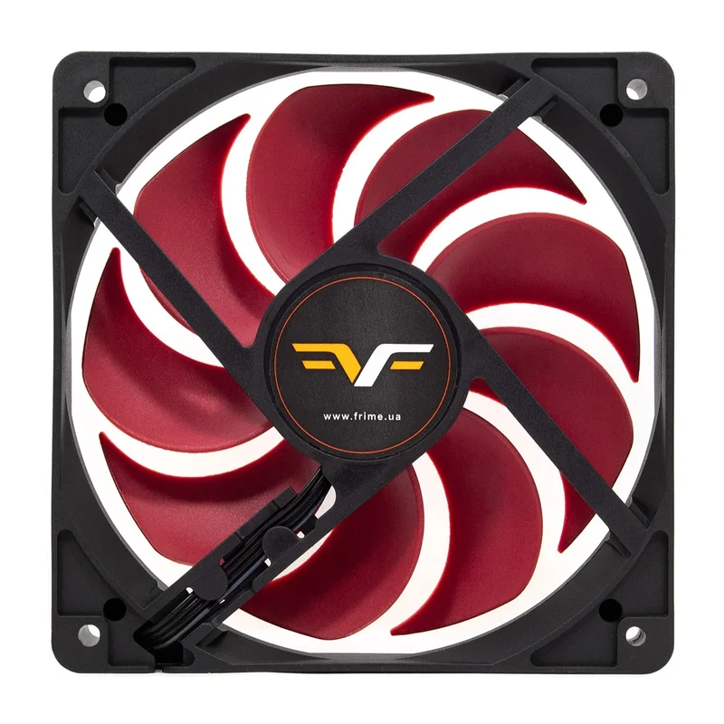 Вентилятор Frime (FRF120HB20PWM) 120x120x25мм, PWM Black/Red