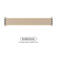 Ремінець Armorstandart Braided Solo Loop для Apple Watch 38mm/40mm/41mm Beige Size 2 (120 mm) (ARM64891)