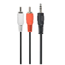 Аудіо-кабель Cablexpert 3.5 мм - 2хRCA (M/M), 10 м, Black (CCA-458-10M)