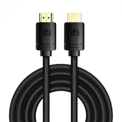 Кабель Baseus High Definition HDMI - HDMI V 2.1 (M/M), 3 м, Black (CAKGQ-L01)