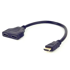 Кабель-розгалужувач Cablexpert HDMI - 2хHDMI (M/F), 0.3 м, Black (DSP-2PH4-04)