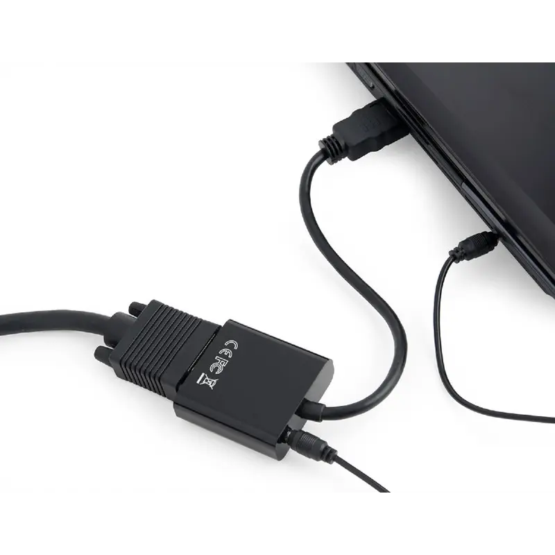 Адаптер Cablexpert HDMI - VGA V 1.4 (M/F), 0.15 м, Black (A-HDMI-VGA-03) Адаптер Cablexpert HDMI - VGA V 1.4 (M/F), 0.15 м, Black (A-HDMI-VGA-03)