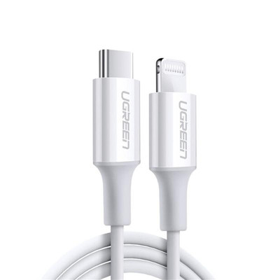 Кабель Ugreen US171 USB Type-C - Lightning (M/M), 2 м, White (60749)