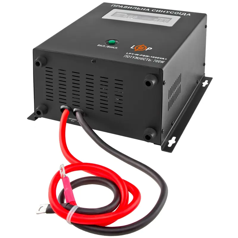 Джерело безперебійного живлення LogicPower LPY-W-PSW-1000VA+ (700Вт), Lin.int., AVR, 2 х Schuko, метал (LP4144) Джерело безперебійного живлення LogicPower LPY-W-PSW-1000VA+ (700Вт), Lin.int., AVR, 2 х Schuko, метал (LP4144)