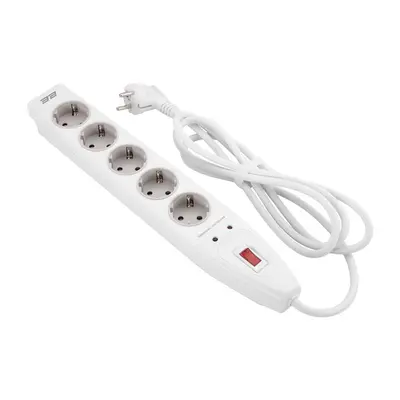 Мережевий фільтр 2E 5хSchuko, 2 м (2E-SP515M2WH)