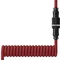 Кабель HyperX USB-A – USB-C, спіральний, 1.37 м Red/Black (6J677AA)