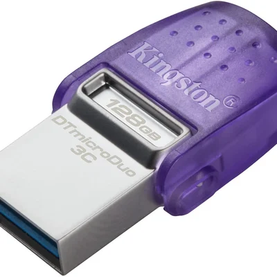 Флеш-накопичувач USB3.2 128GB Type-C Kingston DataTraveler microDuo 3C (DTDUO3CG3/128GB)