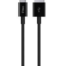 Кабель Ttec USB - USB Type-C (M/M), 1.2 м, Black (2DK12S)