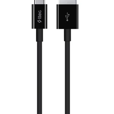 Кабель Ttec USB - USB Type-C (M/M), 1.2 м, Black (2DK12S)