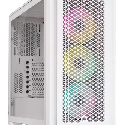 Корпус Corsair iCUE 4000D RGB AirFlow Tempered Glass White (CC-9011241-WW) без БЖ