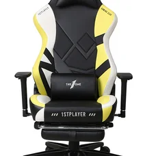 Крісло для геймерів 1stPlayer Duke Black-White-Yellow