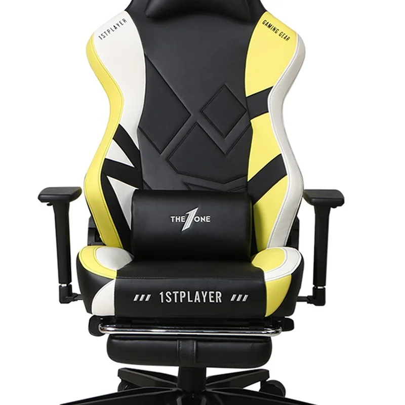 Крісло для геймерів 1stPlayer Duke Black-White-Yellow