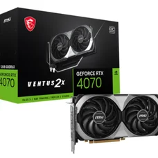 Відеокарта GF RTX 4070 12GB GDDR6X Ventus 2X E OC MSI (GeForce RTX 4070 VENTUS 2X E 12G OC)