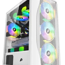 Корпус 1stPlayer X3-M-4F1-W-WH без БЖ