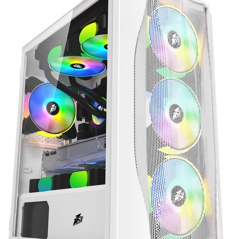 Корпус 1stPlayer X3-M-4F1-W-WH без БЖ