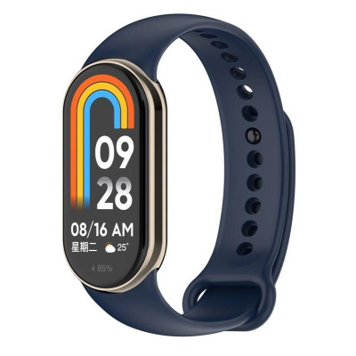 Силіконовий ремінець BeCover для Xiaomi Mi Smart Band 8 Deep Blue (709383)