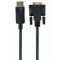 Кабель Cablexpert DisplayPort - DVI (М/М), 1.8 м, чорний (CC-DPM-DVIM-6)