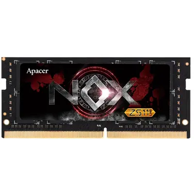 Модуль пам`ятi SO-DIMM 8GB/3200 DDR4 Apacer NOX Black (A4S08G32CLYBDAA-1)