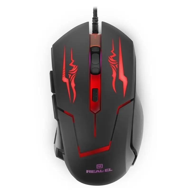 Миша REAL-EL RM-520 Gaming Black (EL123200020)