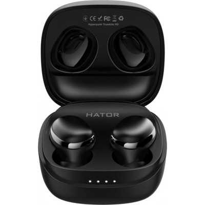 Bluetooth-гарнiтура Hator Hyреrpunk Truedots HD Black (HTA-411)