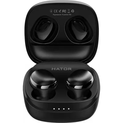 Bluetooth-гарнiтура Hator Hyреrpunk Truedots HD Black (HTA-411)