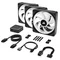 Вентилятор Corsair iCUE Link QX120 RGB PWM PC Fans Starter Kit with iCUE Link System Hub (CO-9051002-WW)