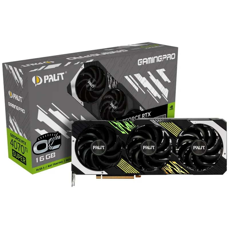 Відеокарта GF RTX 4070 Ti Super 16GB GDDR6X GamingPro OC Palit (NED47TSH19T2-1043A)