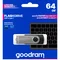 Флеш-накопичувач USB3.2 64GB GOODRAM UTS3 (Twister) Black (UTS3-0640K0R11)