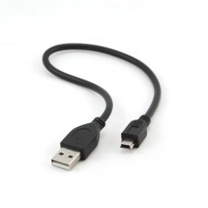 Кабель Cablexpert USB - mini USB V 2.0, 0.3 м, чорний (CCP-USB2-AM5P-1)