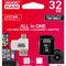 Карта пам`ятi MicroSDHC 32GB UHS-I Class 10 GOODRAM + SD-adapter + OTG Card reader (M1A4-0320R12)