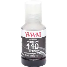 Чорнило WWM Epson M1100/M1120 (Black Pigment) (E110BP) 140г