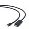 Кабель Cablexpert mini Displayport - HDMI V 1.2 (М/М), 1.8 м, чорний (CC-mDP-HDMI-6) пакет Кабель Cablexpert mini Displayport - HDMI V 1.2 (М/М), 1.8 м, чорний (CC-mDP-HDMI-6) пакет