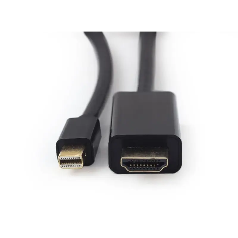 Кабель Cablexpert mini Displayport - HDMI V 1.2 (М/М), 1.8 м, чорний (CC-mDP-HDMI-6) пакет Кабель Cablexpert mini Displayport - HDMI V 1.2 (М/М), 1.8 м, чорний (CC-mDP-HDMI-6) пакет