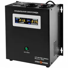 Джерело безперебійного живлення LogicPower LPY-W-PSW-1500VA+ (1050Вт)10A/15A, Lin.int., AVR, 2 x евро, метал