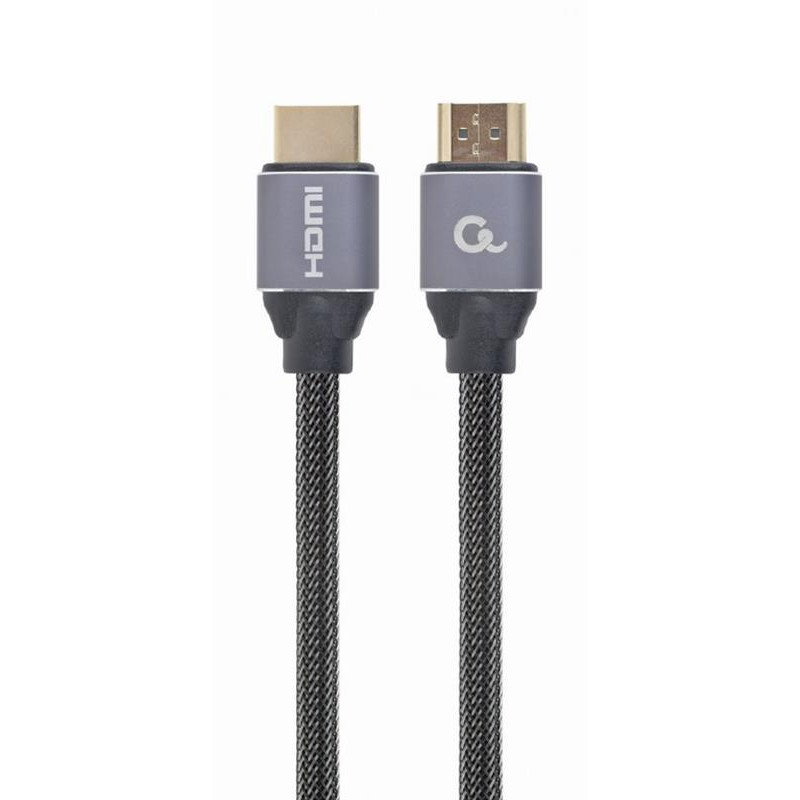 Кабель Cablexpert HDMI - HDMI V 2.0 (M/M), 2 м, чорний/сірий (CCBP-HDMI-2M) коробка