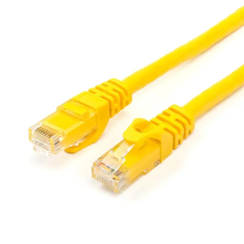 Патч-корд UTP Atcom RJ45, Cat.6, мідь, 0.5 м, жовтий Патч-корд UTP Atcom RJ45, Cat.6, мідь, 0.5 м, жовтий