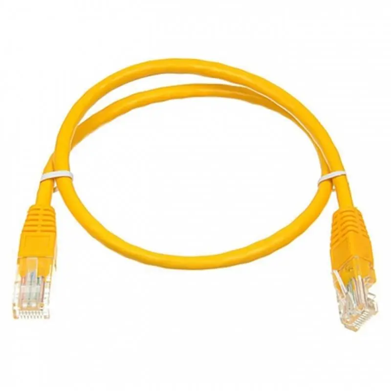 Патч-корд UTP Atcom RJ45, Cat.6, мідь, 0.5 м, жовтий Патч-корд UTP Atcom RJ45, Cat.6, мідь, 0.5 м, жовтий