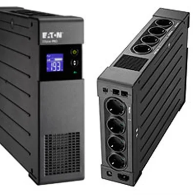 Джерело безперебійного живлення Eaton Ellipse PRO 1600 DIN, Lin.int., 8 x Schuko, USB, LCD, метал (ELP1600DIN)