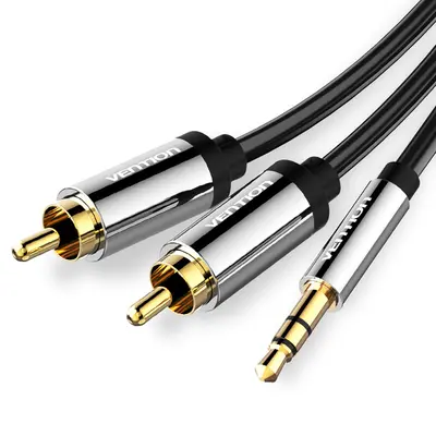 Кабель Vention 3.5 мм - 2хRCA (M/M), 1.5 м, Black (BCFBG) Кабель Vention 3.5 мм - 2хRCA (M/M), 1.5 м, Black (BCFBG)