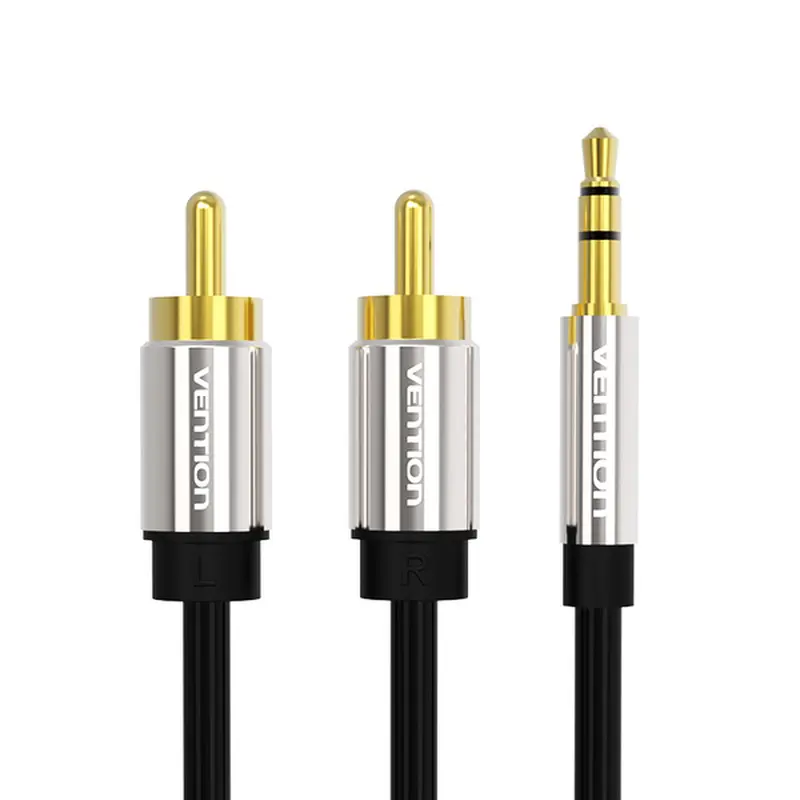 Кабель Vention 3.5 мм - 2хRCA (M/M), 1.5 м, Black (BCFBG) Кабель Vention 3.5 мм - 2хRCA (M/M), 1.5 м, Black (BCFBG)