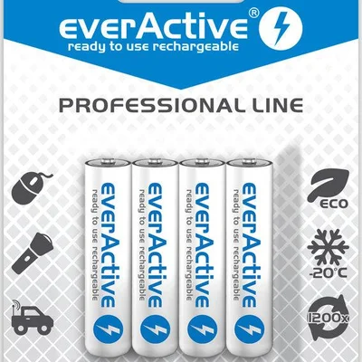 Акумулятор everActive AAA/HR03 Ni-MH 1050mAh BL 4шт